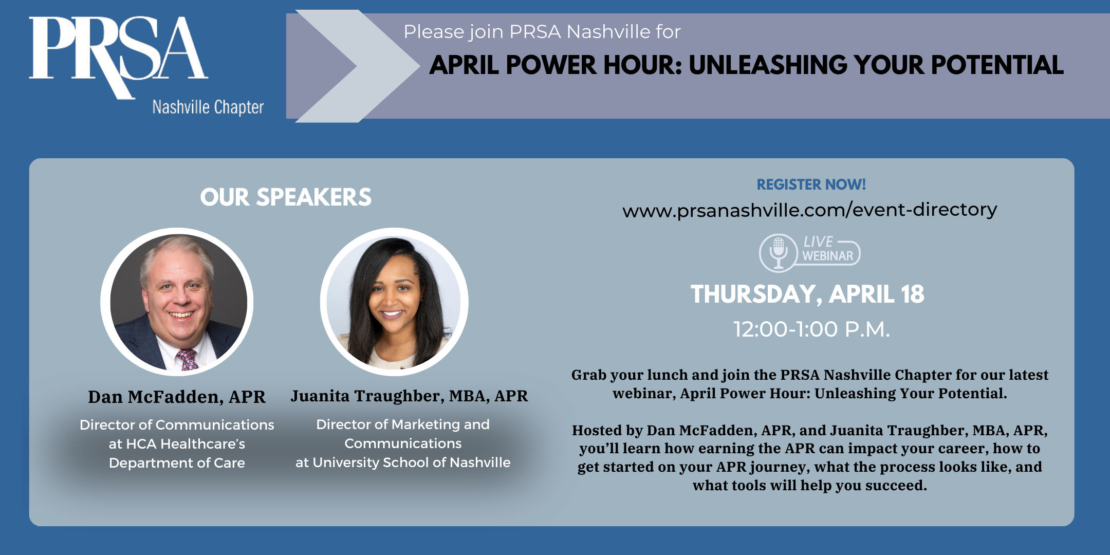 PRSA APRil Power Hour: Unleashing Your Potential - PRSA Nashville